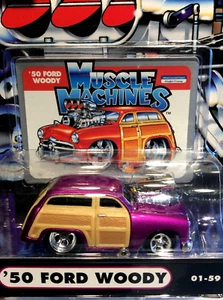 MUSCLE MACHINES 1950 50 FORD WOODY 1/64 DIECAST - - Picture 1 of 3