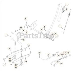 Lift Parts From Husqvarna YTH18542 Lawn Tractor - Picture 1 of 7