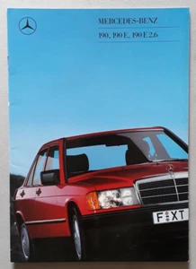 Mercedes Benz 190 Brochure 1988 - 2.0 E 2.6 - Picture 1 of 4