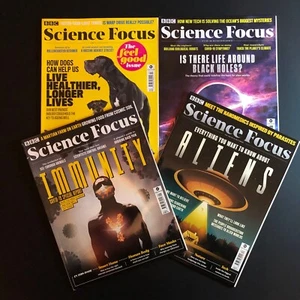 4 x Science Focus Magazine Bundle 2020 Aliens, Immunity, Health, Black Holes BBC - Picture 1 of 21