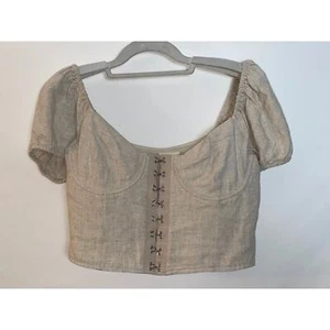 Top corsetto Alter'd State - taglia M - coppe ferretto, chiusura a gancio - Foto 1 di 8