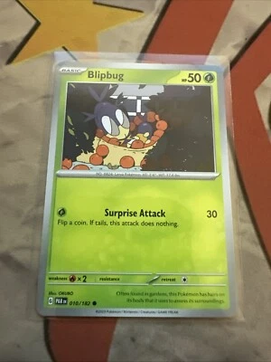 Pokémon TCG Blipbug 010/182 Sv04: Paradox Rift Regular - Image 1 of 2