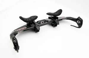 Oval Laminar A901 TT/Triathlon Cycling 3K Carbon Aerobar 26x420mm Bike Base Bar - Picture 1 of 7