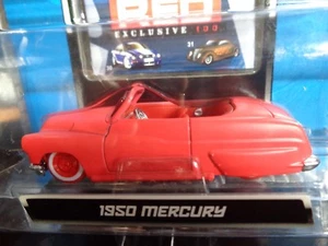 1950 MERCURY CONVERTIBLE ALL STARS RED 1/64 MAISTO TARGET EXCLUSIVE - Picture 1 of 10