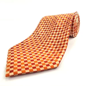 Corbata a Cuadros Geométrica Iridiscente Valentino Aurelio Lujo 59" x 3.75" - Imagen 1 de 8