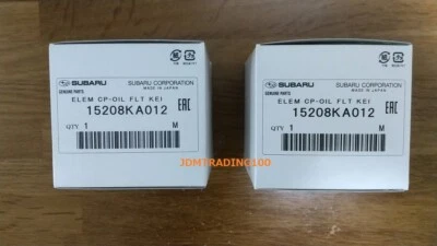 SUBARU Genuine Oil Filter SAMBAR TRUCK VAN KS3 KS4 KV3 KV4 SET of 2 EN07 Engine  - Image 1 of 4