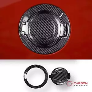 Real Carbon Fiber Gas Cap Cover for Dodge Challenger 2015-2023 - Bild 1 von 11