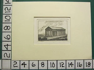 c1850 ANTIQUE PRINT ~ ROME TEMPLE ~ MEYER - Picture 1 of 1