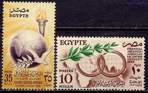 Egitto 1956 Africano Asiatico Festival Colomba Piccione Uccelli Globo Mappe - Foto 1 di 1