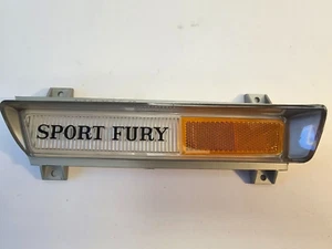 1970 Plymouth Sport Fury Front Left Side Marker Lenses 3420843 NOS - Picture 1 of 3