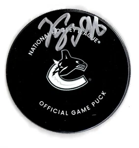 Andrei Kuzmenko autographed signed official puck NHL Vancouver Canucks JSA COA - Picture 1 of 3