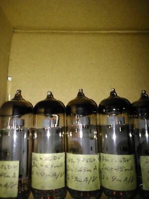 4 pcsx 6P14P 6П14П 6BQ5 EL84 Pentode de sortie Occasion Testé 100% Fonctionnel - Photo 1/4