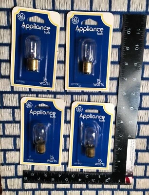 4new 15w LIGHT BULB GE Singer sewing machine Simplicity Kenmore vacuum Appliance - Image 1 of 4