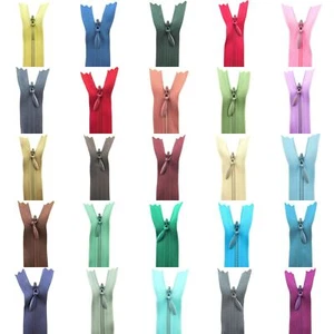 Invisible Zips - 9" Concealed Zips in 30 Fantastic Colours - Invisible Zippers - Picture 1 of 54