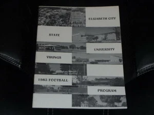 1985 DISTRICT OF COLUMBIA AT ELIZABETH CITY STATE (NC) COLLEGE FOOTBALL PROGRAM  - Picture 1 of 1