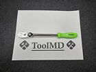Snap-On Tools Usa New Green 1/4" Drive Hard Grip Multi-Position Ratchet Thd72mp