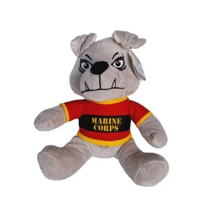 US Marine Corps Chesty Bulldog Mascot Plush USMC Military Mascot Graduation Tags - Picture 1 of 7