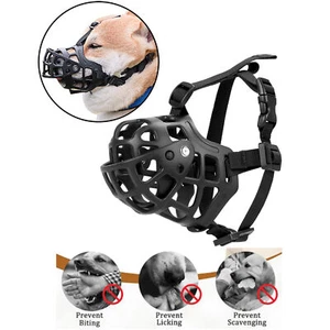 Basket Muzzle for Large Medium Small Dog German Shepherd Doberman Husky Beagle - Picture 1 of 13