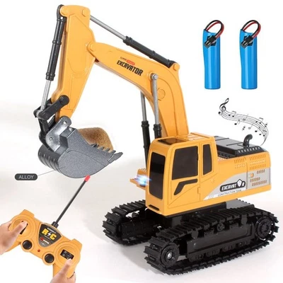 Remote Control Excavator Toy 15 Channel 1:14 Scale RC Excavator Digger for Kids - Image 1 of 4