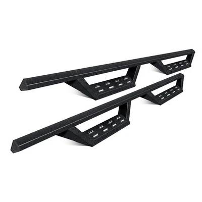 For Chevy Silverado 3500 HD 07-19 STX Series Cab Length Black Drop Steps - Image 1 of 4