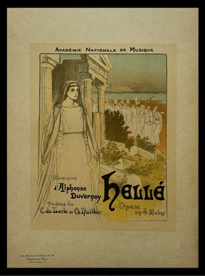 Lithographie originale - Hellé - T. Steinlen - Maîtres de l'Affiche - 1896 - Photo 1/2