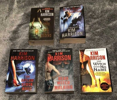 Лот из 5 комплектов книг Ким Харрисон паранормальные явления фэнтези в мягкой обложке PB - Изображение 1 из 4