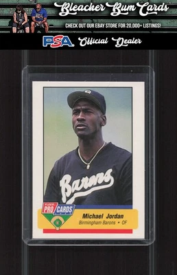 Fleer ProCards 633a 1994 Michael Jordan Barons totalmente visible en camiseta Foto 1 de 2