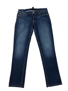 White House Black Market Jeans Sz 8 Womens Blue Mid Rise Slim Ankle - Picture 1 of 7