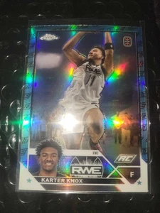 2023-24 Topps Chrome Overtime Elite Aqua/Green Karter Knox #58 - Foto 1 di 2