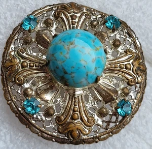 Rare Vintage Soviet Brooch USSR Czechoslovakia USSR Women's 1980 Nice Rare Items - Picture 1 of 8