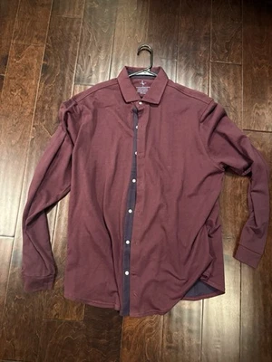 Tailorbyrd Collection Long Sleeve Flannel Button Up Shirt Size 2XL Purple - Imagem 1 de 4