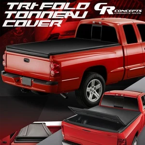 CUBIERTA DE VINILO SUAVE TRIPLE PLEGABLE PARA 2005-2011 DODGE DAKOTA CAMA DE 5,3' FLEETSIDE - Imagen 1 de 12