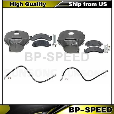 Pinza de freno delantera freno manguera hidráulica línea de freno se adapta a 2000 GMC C3500HD Foto 1 de 4