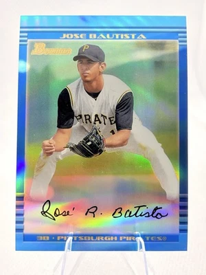 Bowman Chrome #421 2013 José Bautista refractor azul reimpresiones de novato Foto 1 de 2