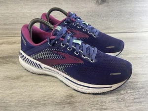 Brooks Adrenaline GTS 22 Shoes Womens 8.5 Purple Mesh Running Walking Shoes - Picture 1 of 9