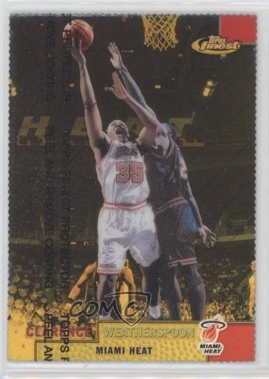 1999-00 Topps Finest Gold Refractor /100 Clarence Weatherspoon #19 - Image 1 of 2