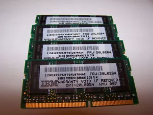 *NICE 4X Hyundai PC100 64MB 100Mhz SDRAM Laptop Memory - Picture 1 of 1