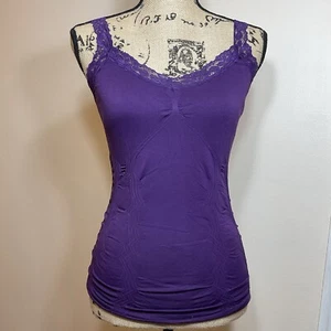 Y2K Babydoll Tank Top Trägertop XS - Small Lila - Bild 1 von 10
