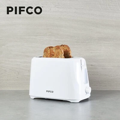 PIFCO Toaster 2 Slice, 700W, Variable Browning, Available In Black, White & Grey - Image 1 of 4