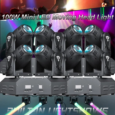 1000W Mini Moving Head Light RGBW LED DMX Stage DJ Disco Party Beam Lighting - Image 1 of 4