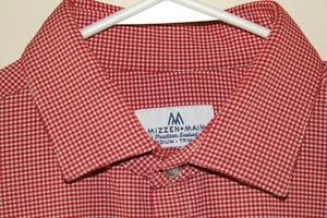 MIZZEN+MAIN American Made Button Front Shirt Men's M Trim Fit Long Sleeve - Imagen 1 de 10