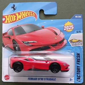 HOT WHEELS 2025 FERRARI SF90 STRADALE, RED , SHORT CARD. - Picture 1 of 1