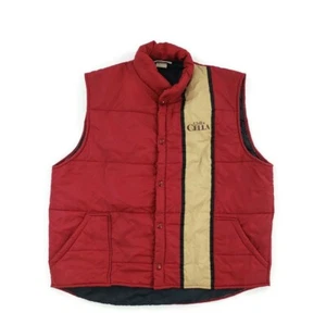 Vintage Aldo Cella Puffer Vest Mens Size Large Chill A Cella Promo Red Rare - Picture 1 of 9