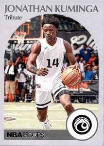 2021 Panini Chronicles NBA Hoops Draft Picks Jonathan Kuminga Tribute Card #55