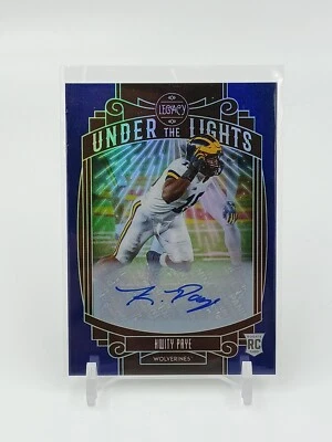 2021 Legacy Kwity Paye Under The Lights Blue Auto Rookie #UL-KWP /35 SSP Colts - Image 1 of 4
