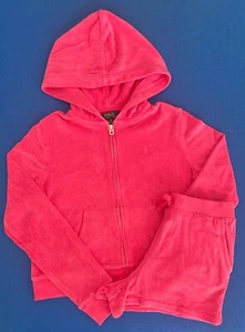 Polo Ralph Lauren Girls 12 Spa Terry Hoodie & Shorts Set Pink WORN ONCE - Picture 1 of 12