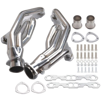 For 88-97 Chevy GMC TRUCK 1500 2500 3500 5.0L 5.7L Steel Headers Ceramic Coated - Image 1 of 4