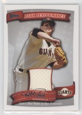 2010 Topps Peak Performance Relics Series 2 Matt Cain #PPR-MC