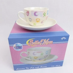 Sailor Moon Teetasse mit Untertasse Set irisierende Wächtersymbole Alloverdruck Tasse - Bild 1 von 15