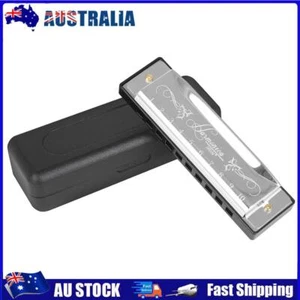 10 Hole 20 Tone Lightweight Harmonica C Key Mouth Organ Harmonica (Silver) - Picture 1 of 10